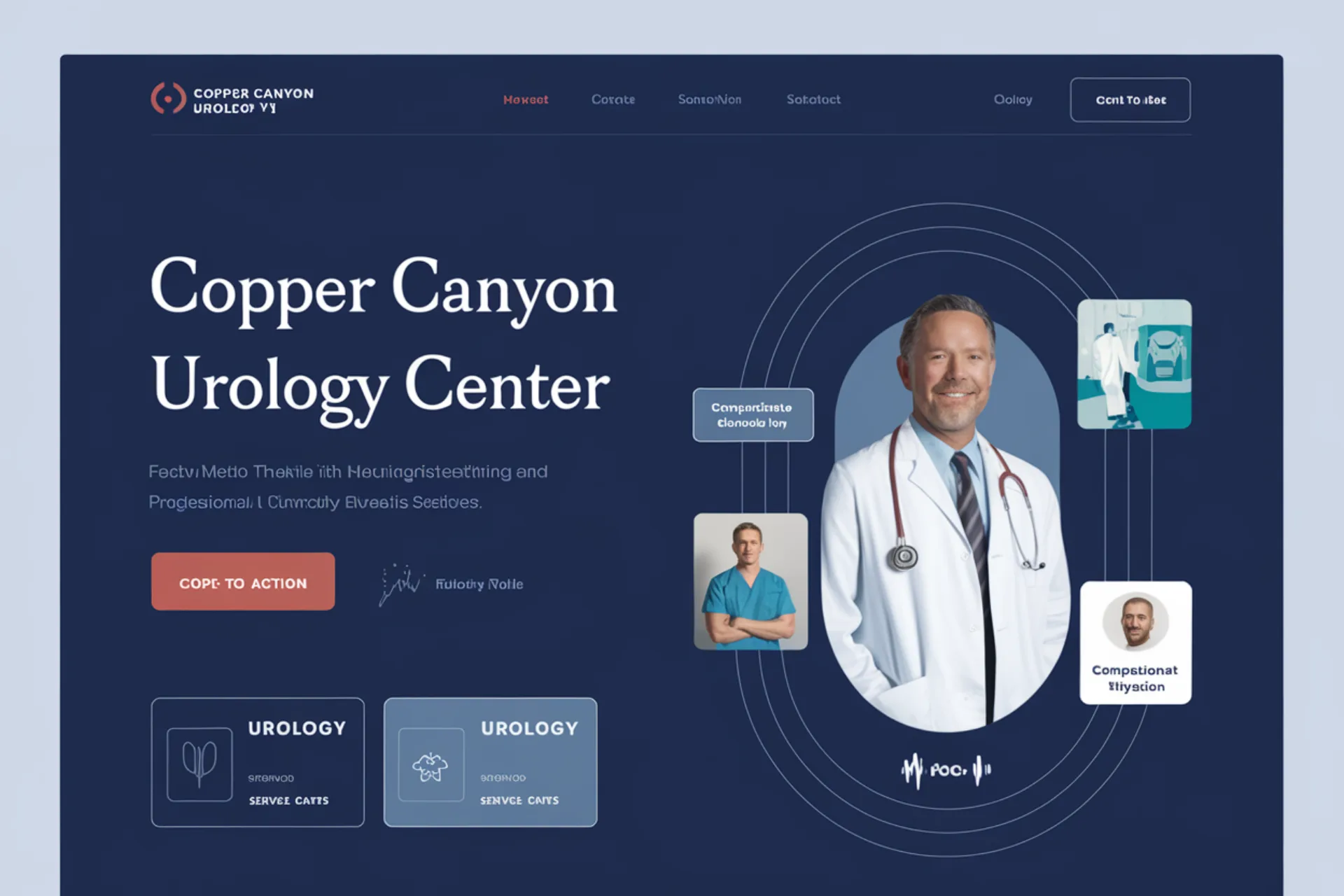 Urology Copper Canyon Urology Center — Urology website design concept