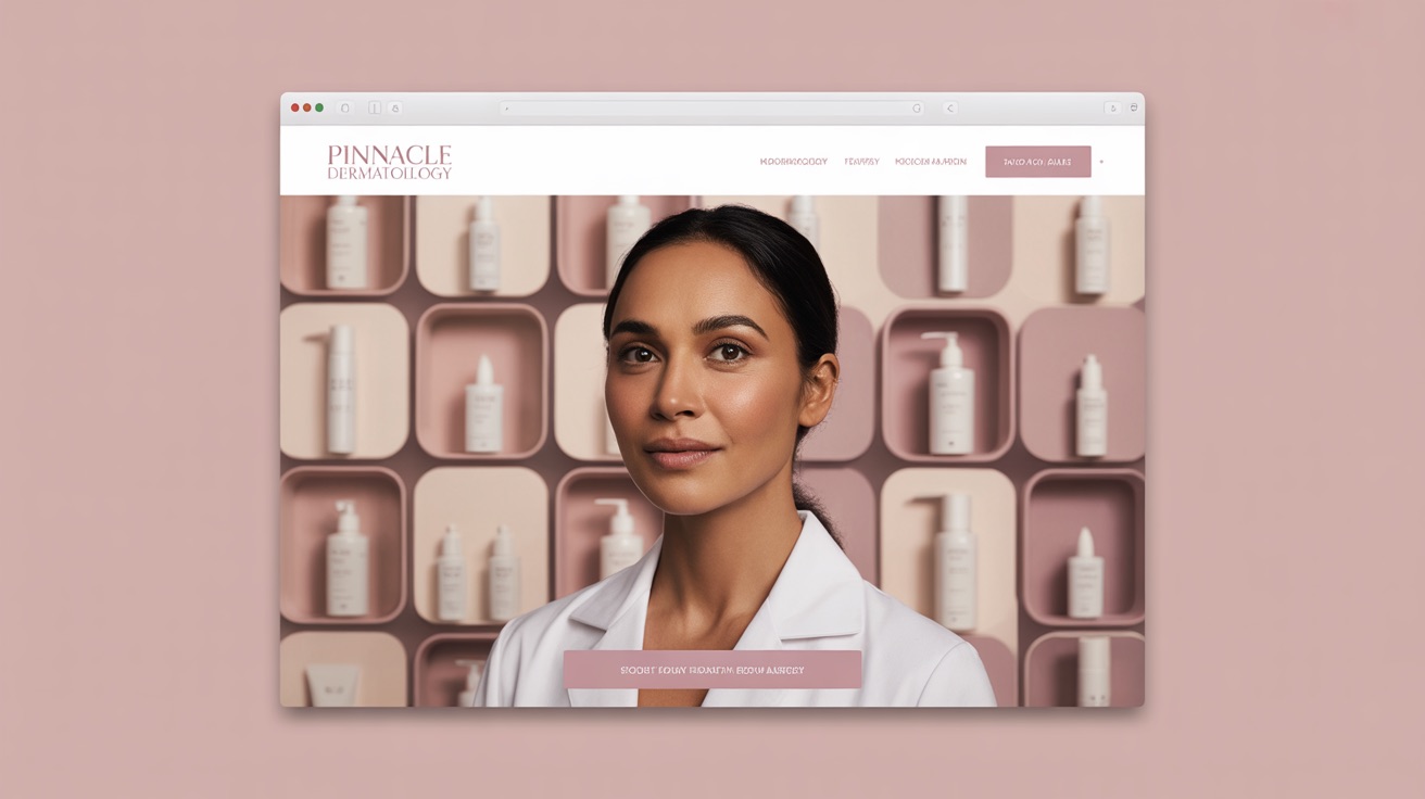 Pinnacle Dermatology — Dermatology website design concept