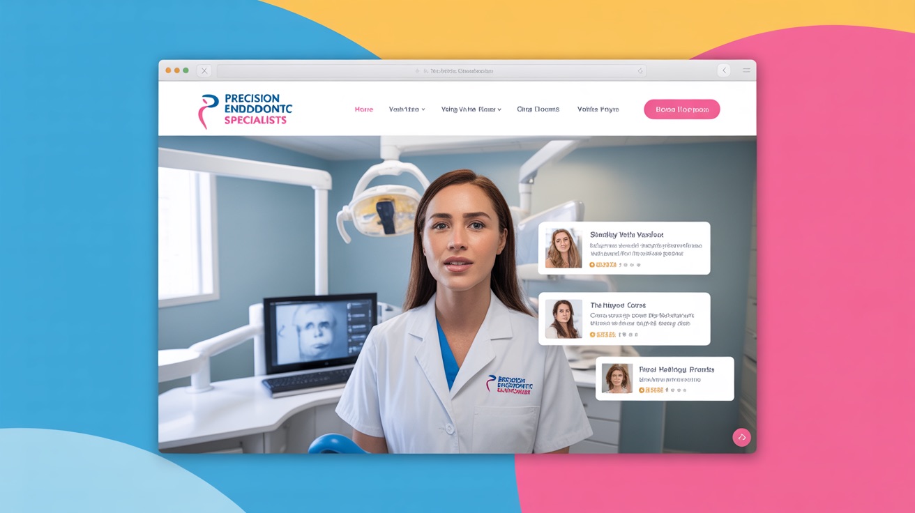 Precision Endodontic Specialists — Endodontic website design concept
