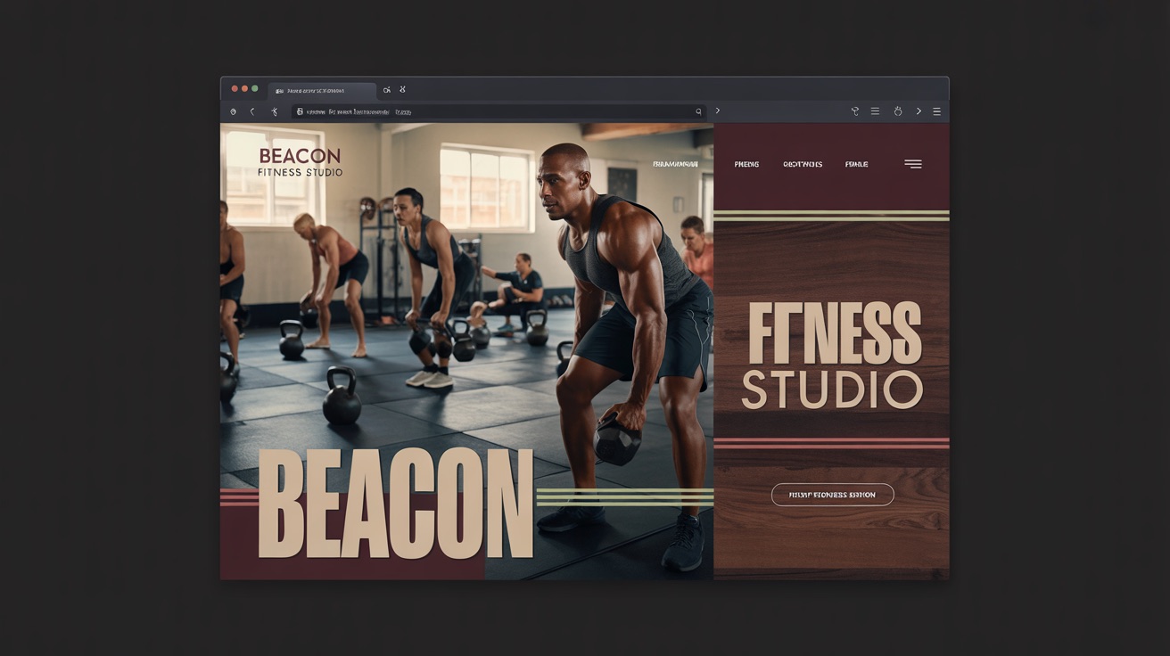 Fitness Studio Beacon Fitness Studio — Gym website design concept