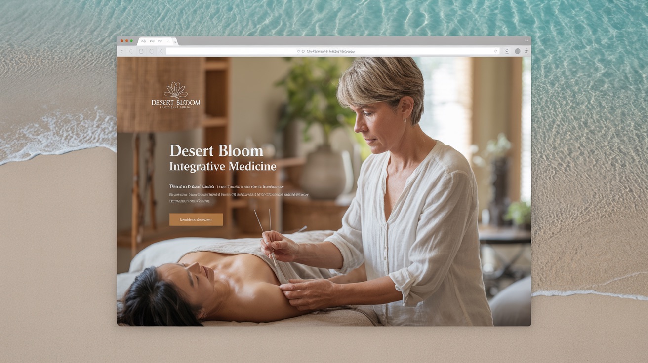 Medicine Desert Bloom Integrative Medicine — Holistic website design concept