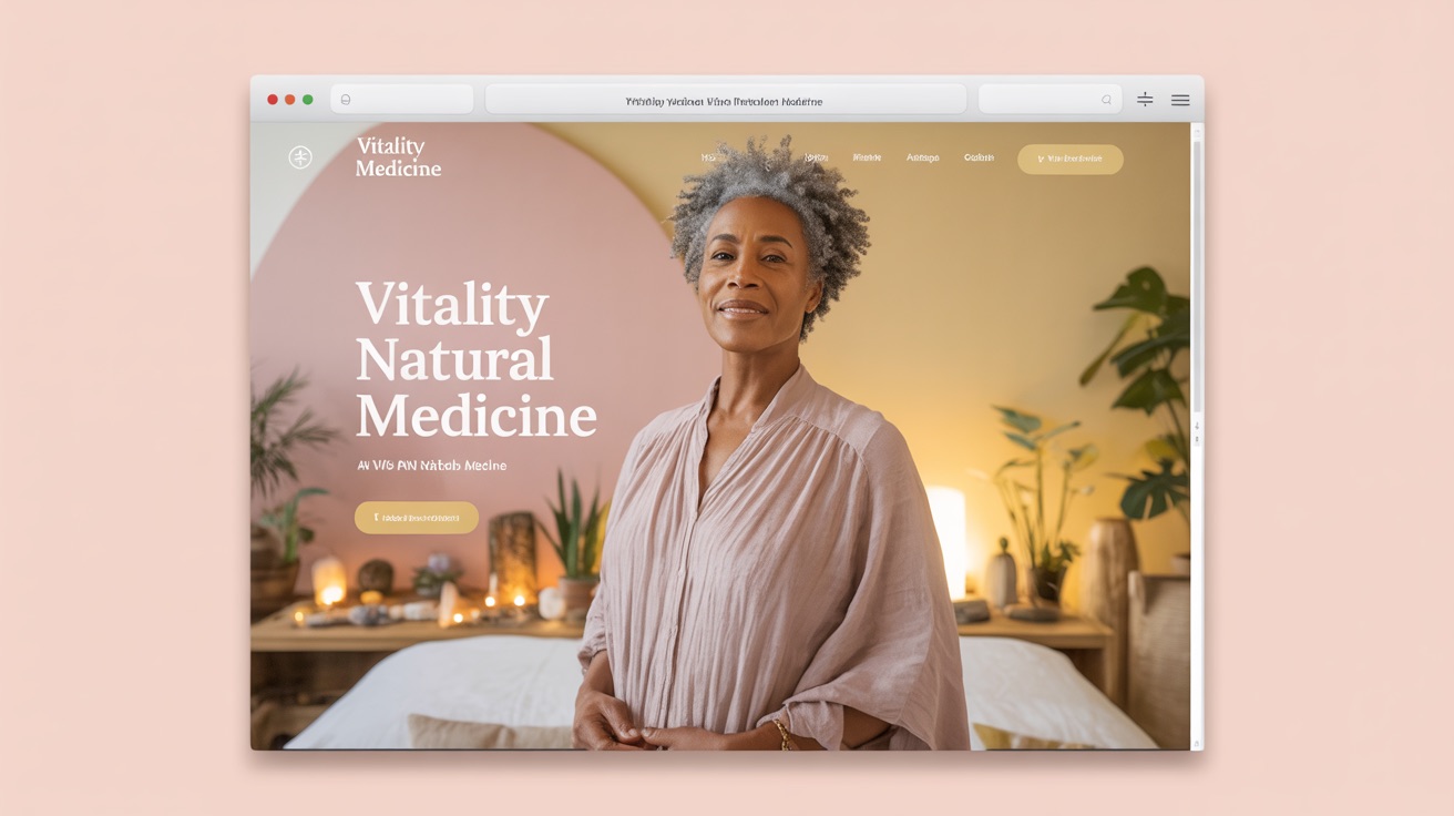 Medicine Vitality Natural Medicine — Holistic website design concept
