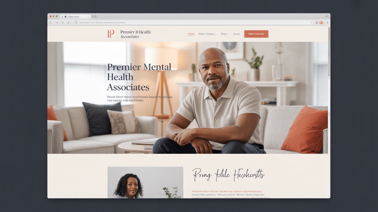 Health Premier Mental Health Associates — Mental website design concept