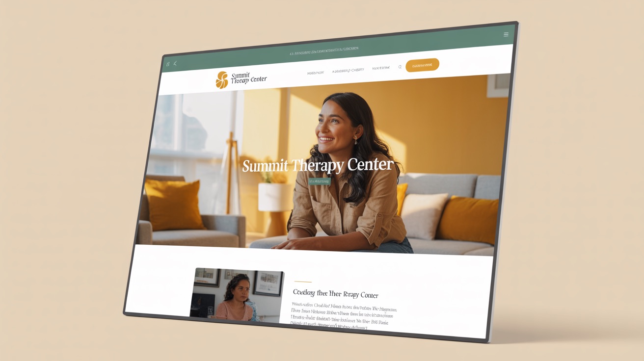 Health Summit Therapy Center — Mental website design concept