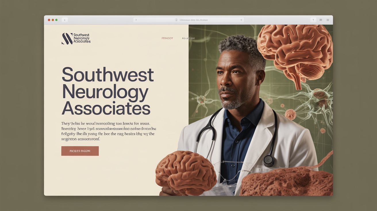 Southwest Neurology Associates — Neurology website design concept
