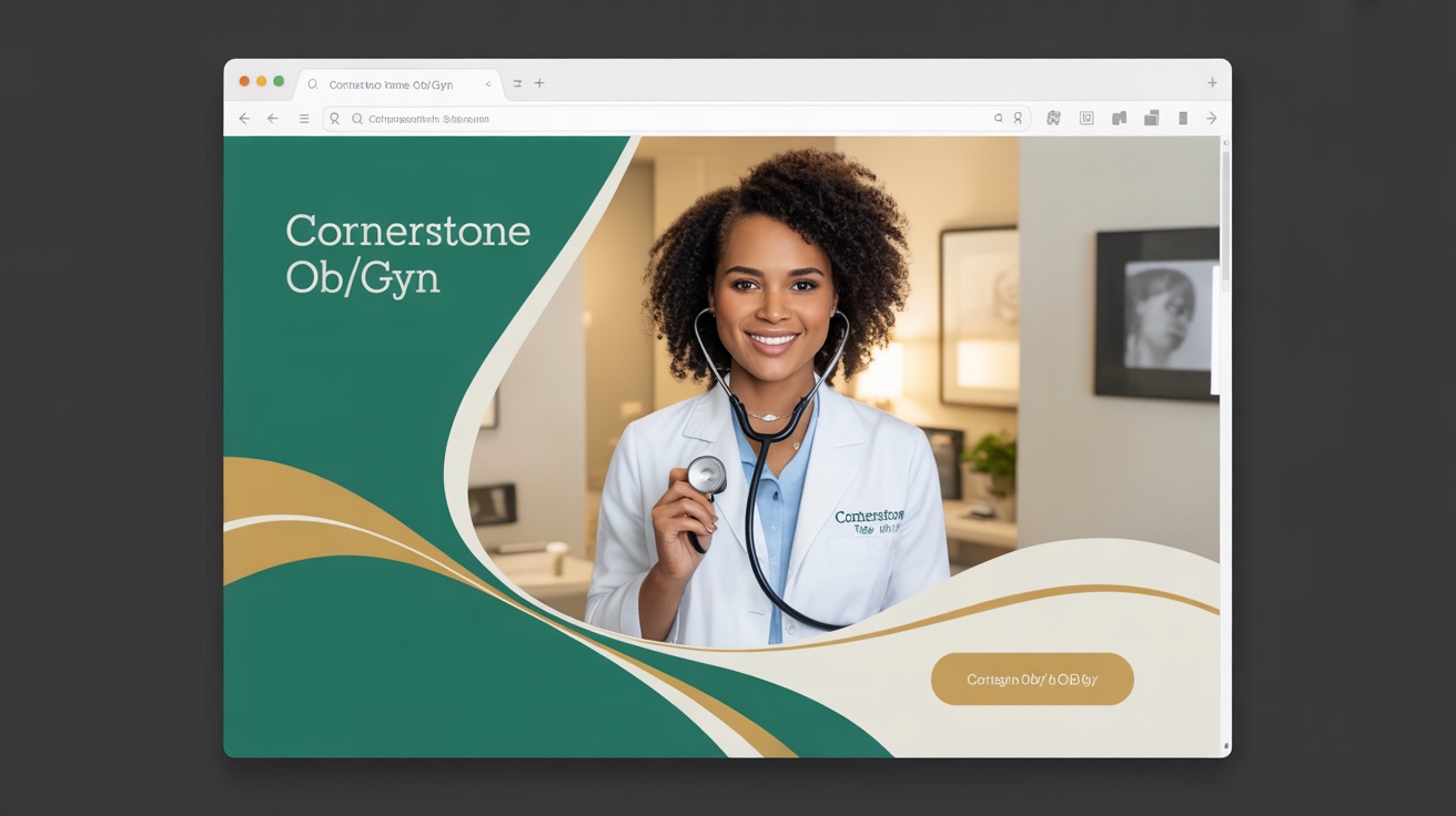 Gyn Cornerstone Ob Gyn — Ob website design concept