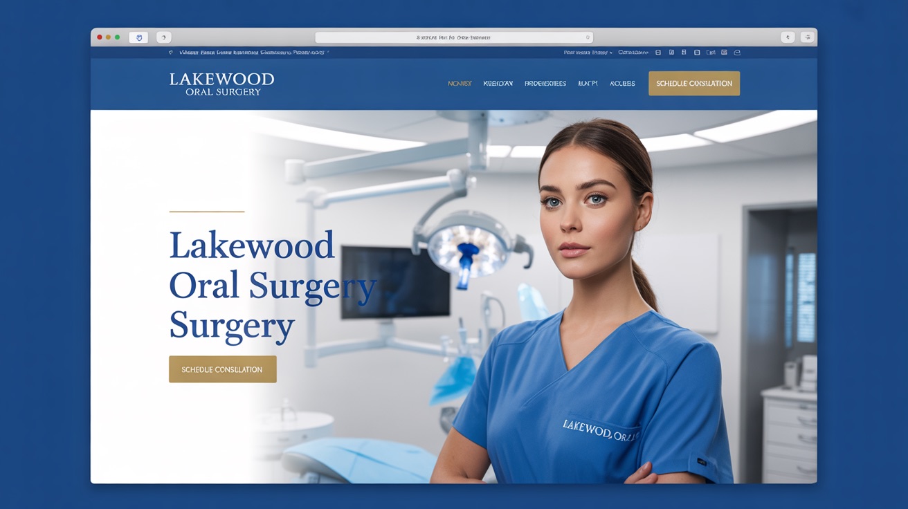 Surgery Lakewood Oral Surgery — Oral website design concept