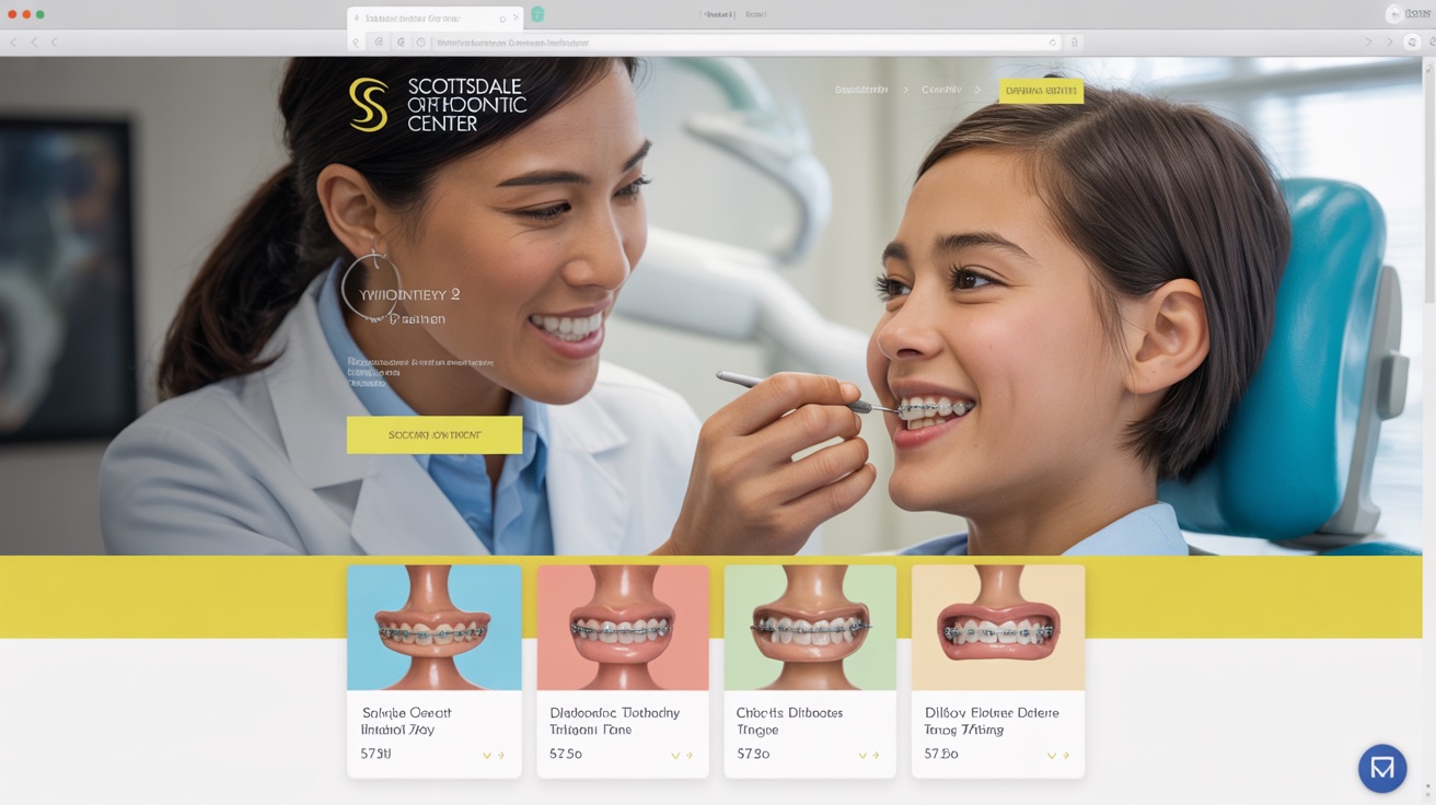 Scottsdale Orthodontic Center — Orthodontic website design concept