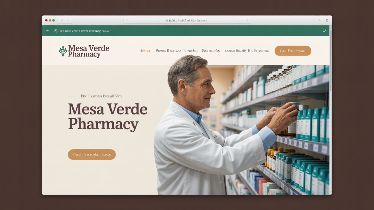 Mesa Verde Pharmacy — Pharmacy website design concept