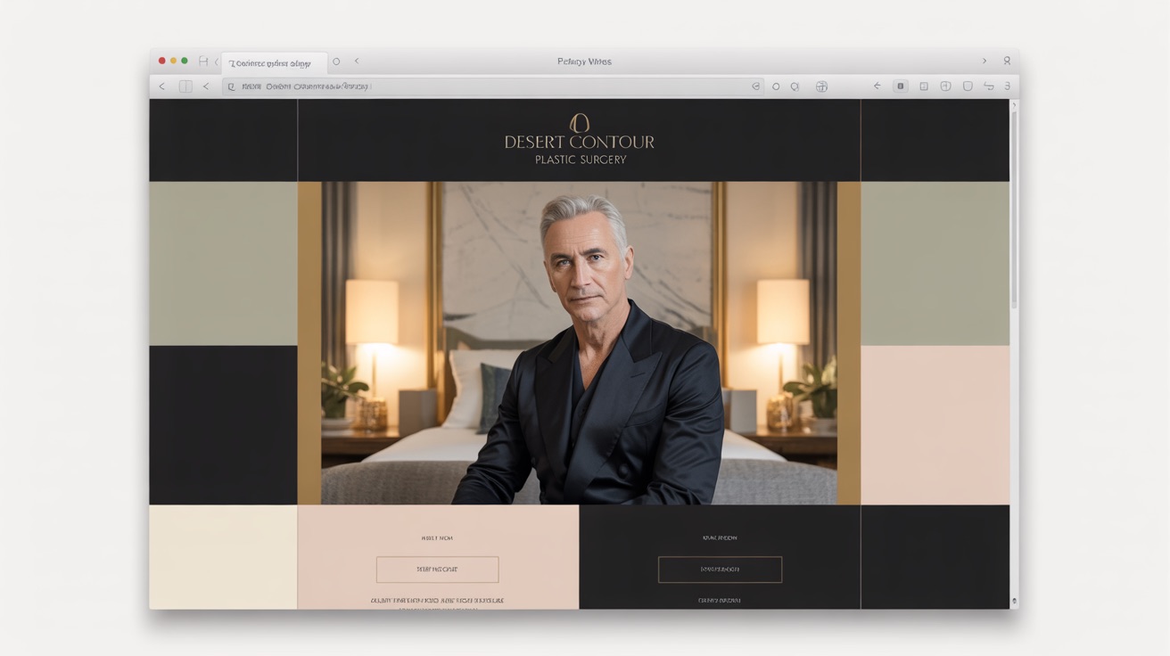 Surgery Desert Contour Plastic Surgery — Plastic website design concept