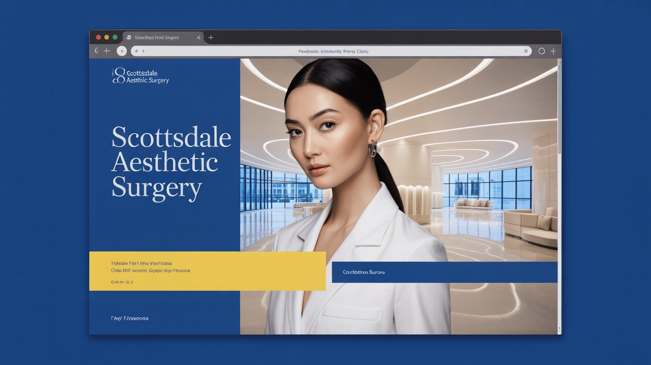 Surgery Scottsdale Aesthetic Surgery — Plastic website design concept