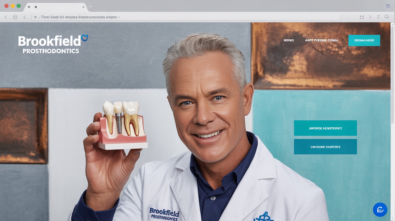 Brookfield Prosthodontics — Prosthodontic website design concept