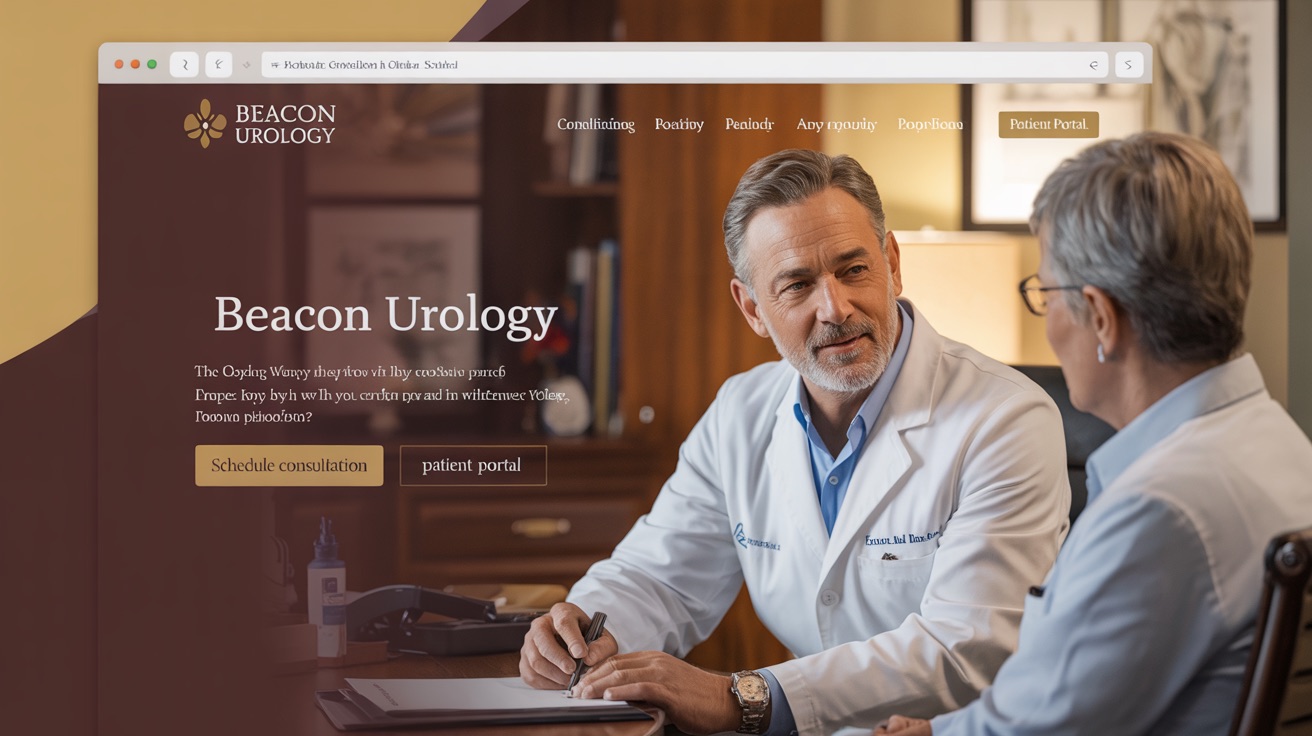 Beacon Urology — Urology website design concept