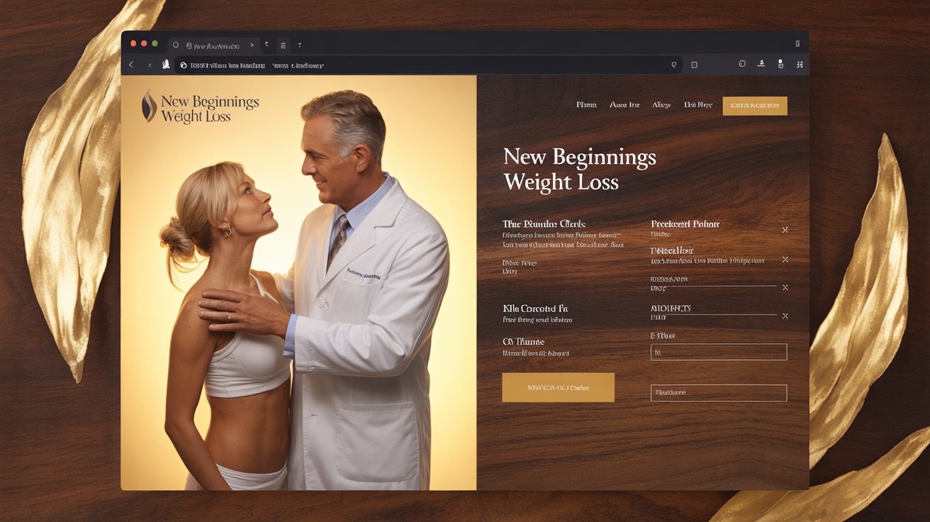 Loss Body Contouring New Beginnings Weight Loss — Weight website design concept