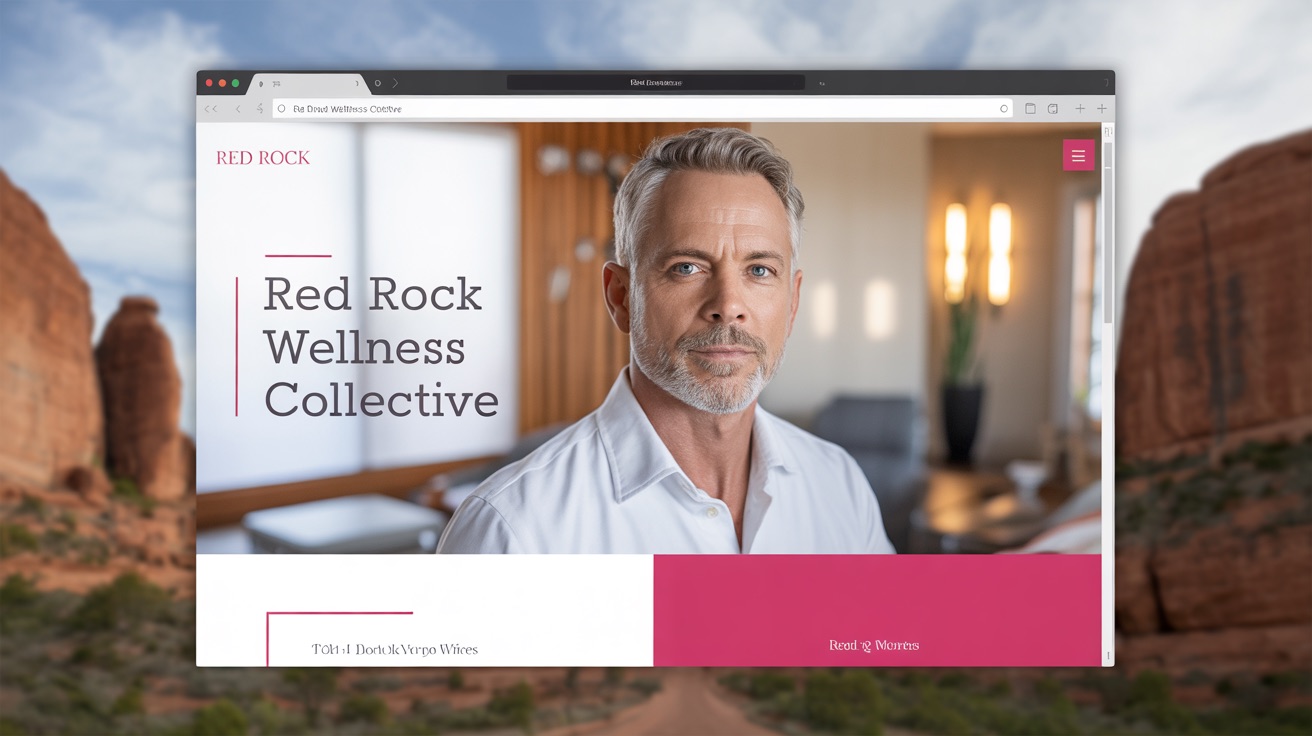 Holistic wellness center website design