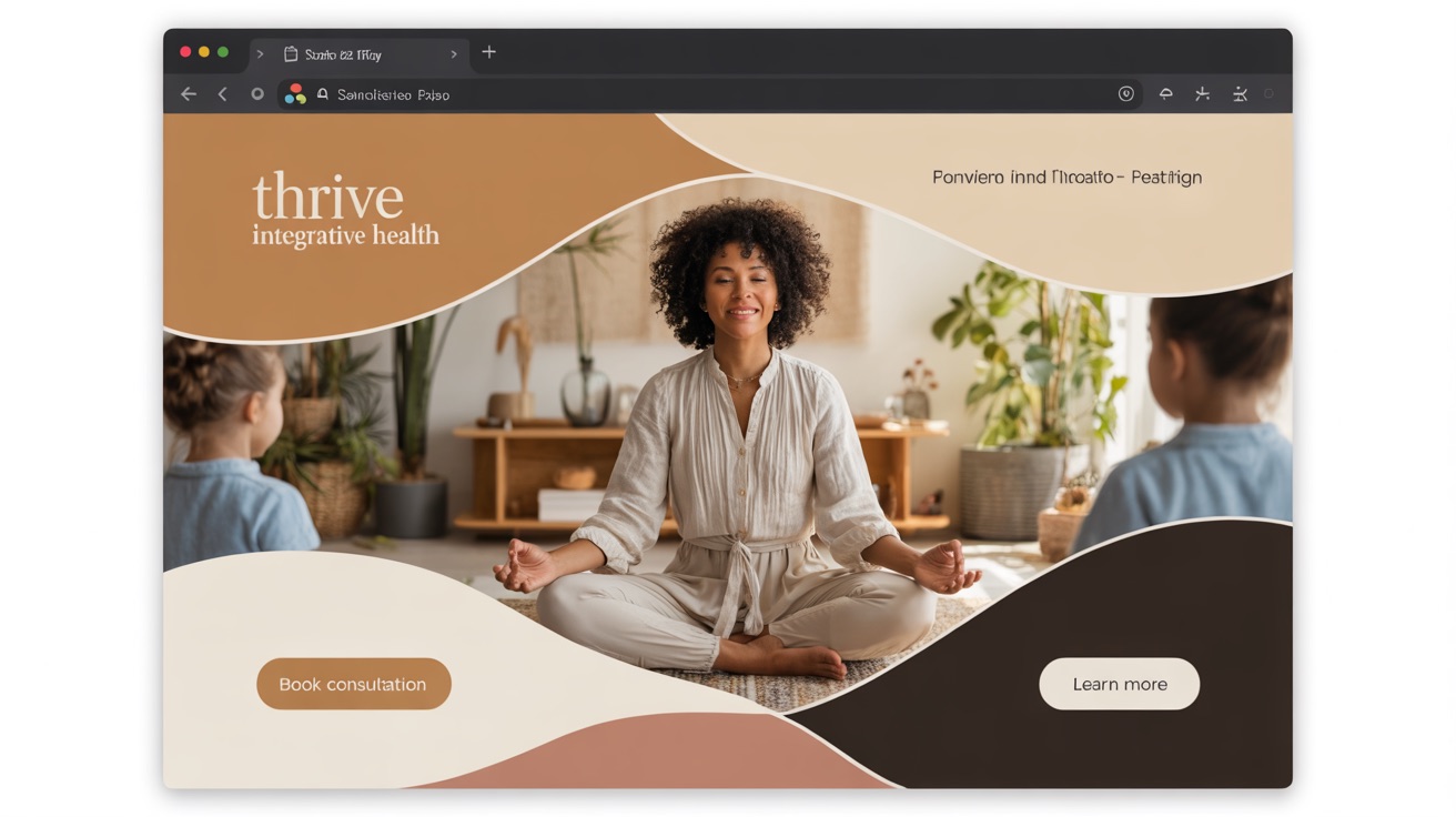 Integrative Thrive Integrative Health — Wellness website design concept