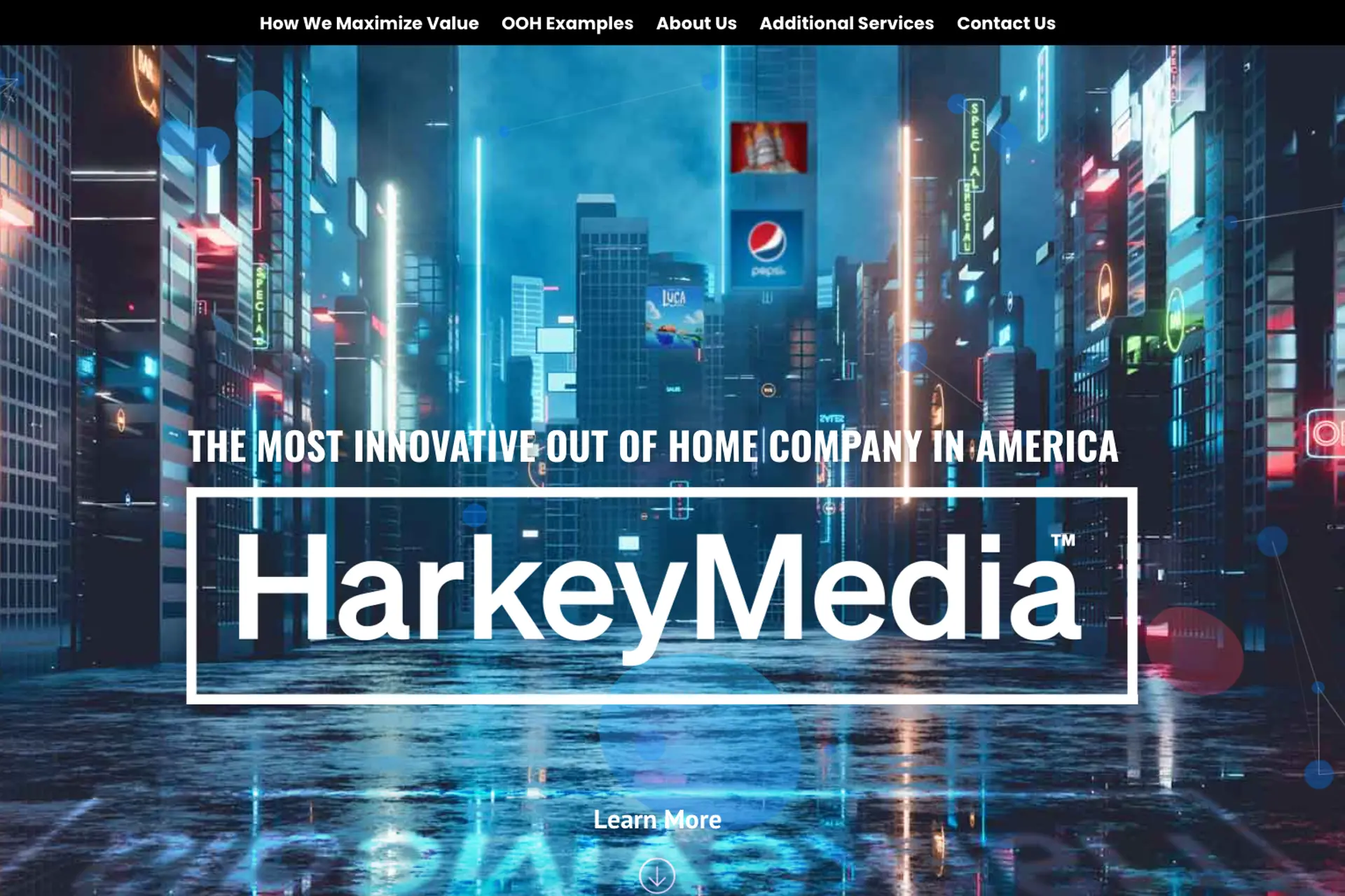 Harkey Media advertising agency website